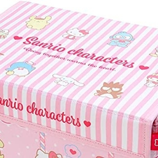 サンリオ - 📮サンリオ フタ付き収納ボックス 折りたたみ サンリオ - 📮サンリオ フタ付き収納ボックス 折りたたみ