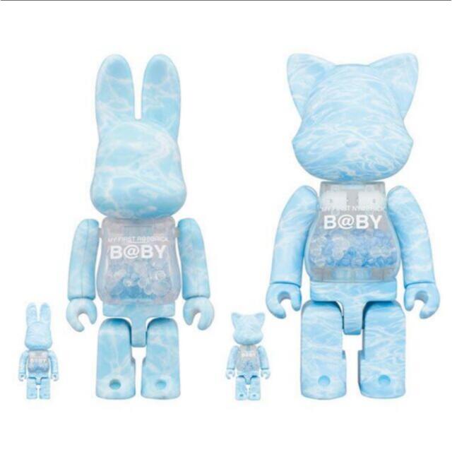 BE@RBRICK(ベアブリック)のMY FIRST B@BY WATER CREST 100％ & 400％セット エンタメ/ホビーのフィギュア(その他)の商品写真