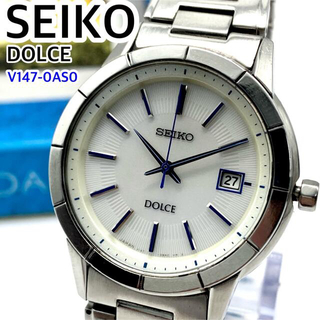 SEIKO - [日本製] SEIKO DOLCE ソーラー  V147-0AS0 腕時計 美品