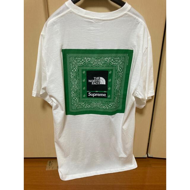 supreme north face bandana tee M 白 新品未使用