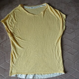 マカフィー(MACPHEE)のMACPHEE   リネン コットンTシャツ(Tシャツ(半袖/袖なし))