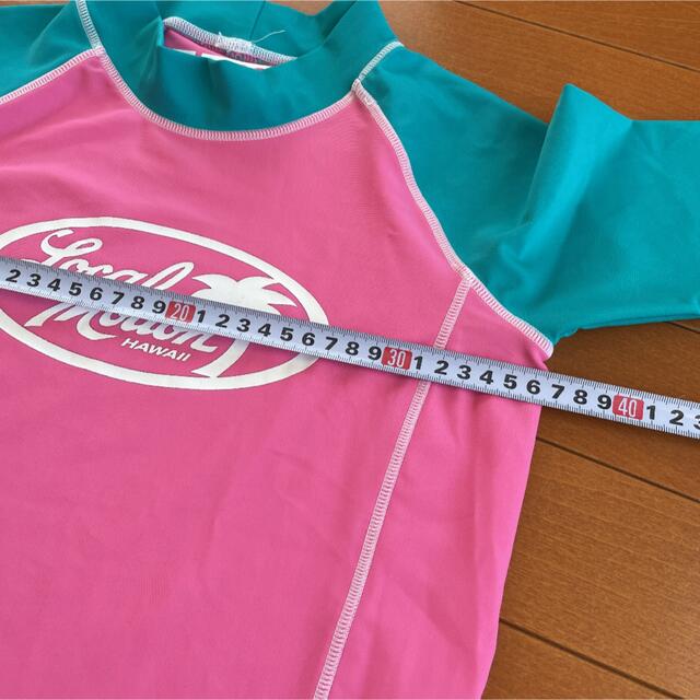 Roxy(ロキシー)の【140】美品！Local Motionラッシュガード 半袖　ピンク　男女兼用 キッズ/ベビー/マタニティのキッズ服女の子用(90cm~)(水着)の商品写真