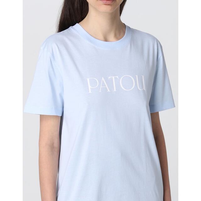 Drawer(ドゥロワー)の【patou/パトゥ】ESSENTIAL PATOUブルーTシャツ⭐︎S⭐︎新品 レディースのトップス(Tシャツ(半袖/袖なし))の商品写真