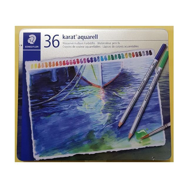 ステッドラー 水色鉛筆 karat aquarell 36色 - 画材