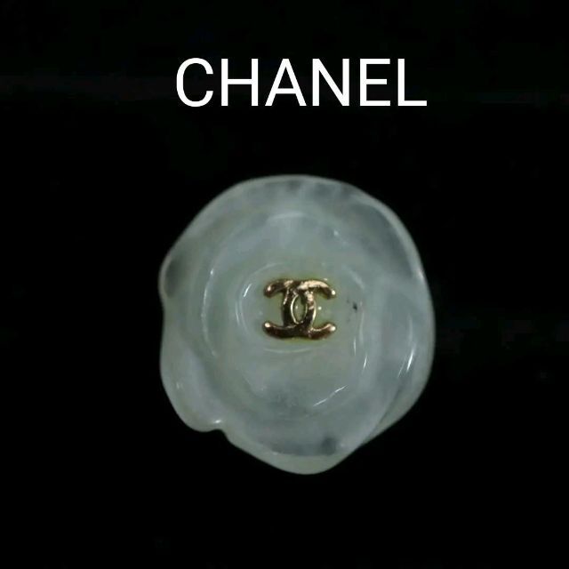 【匿名配送】CHANEL シャネル 片耳ピアス カメリア 緑 02PTC_シャネル