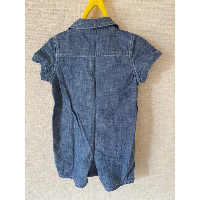 babyGAP(ベビーギャップ)のGAP デニムロンパース　デニム　ギャップベビー キッズ/ベビー/マタニティのベビー服(~85cm)(ロンパース)の商品写真