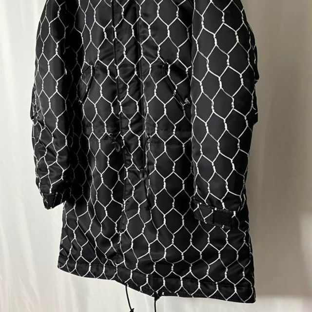 極美品】16aw UNDERCOVER フェンス柄 金網 モッズコート 中綿-