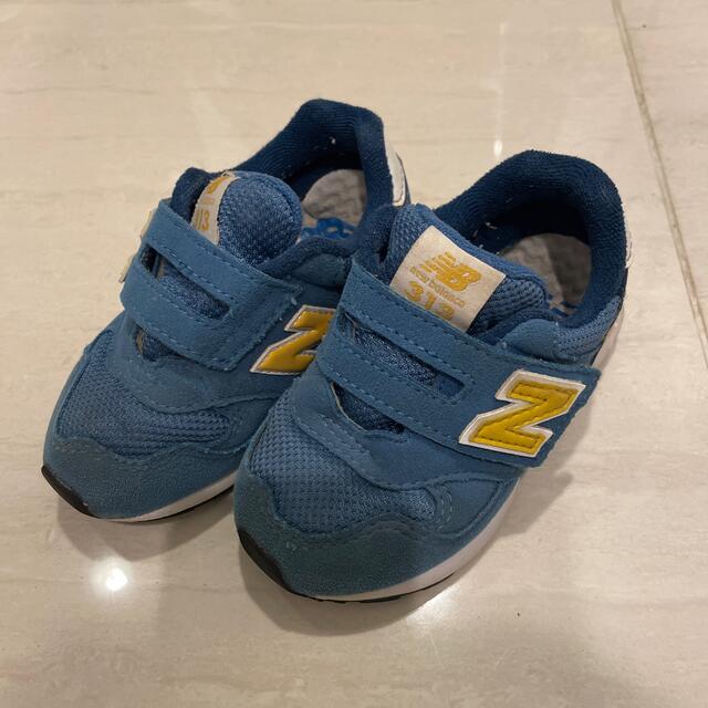 New Balance(ニューバランス)のニューバランス　14㎝　ブルー✖️イエロー キッズ/ベビー/マタニティのベビー靴/シューズ(~14cm)(スニーカー)の商品写真