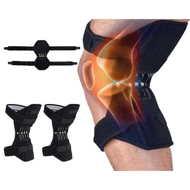 膝アシストロボンダー/バネの力で膝の負担を軽減/ひざ保護サポーター/2個セット