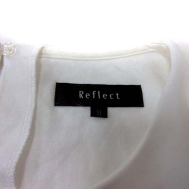 ReFLEcT(リフレクト)のリフレクト シフォンブラウス 長袖 フリル 9 白 ホワイト /YI レディースのトップス(シャツ/ブラウス(長袖/七分))の商品写真