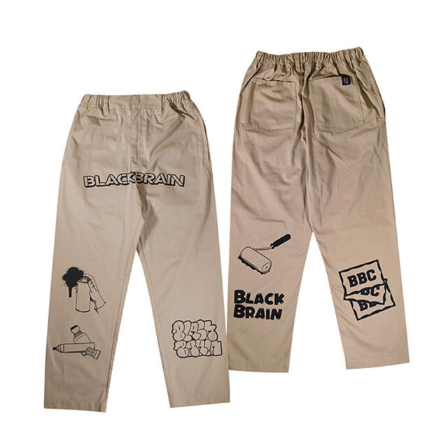 BLACK BRAIN Fast-Run Pants Sand