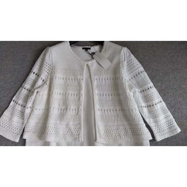 本当に信頼出来る店 BE TO 大きいサイズ CHIC 白46200円 50 素敵なニットチュニック チュニック