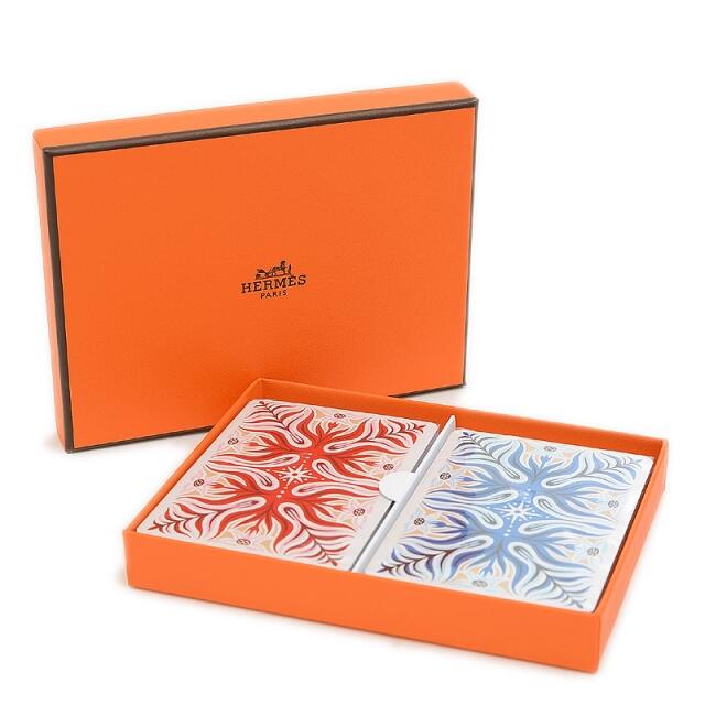 のコンディ】 Hermes - エルメス トランプ 2組 ブルー/レッドの通販 by