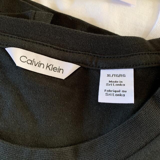 Calvin Klein(カルバンクライン)の【新品】カルバンクライン Calvin Klein Tシャツ 黒 メンズXL メンズのトップス(Tシャツ/カットソー(半袖/袖なし))の商品写真