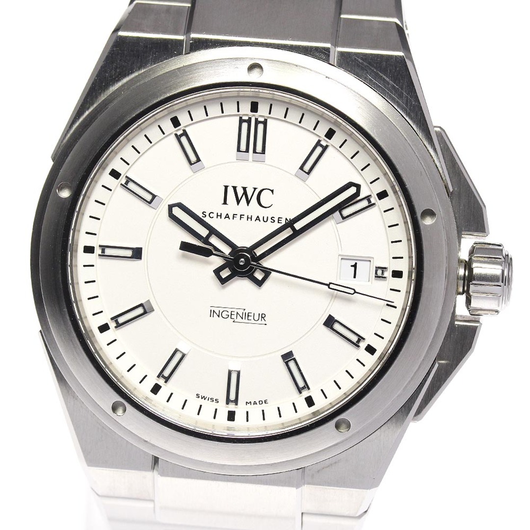 IWC IWC SCHAFFHAUSEN IW323904 インヂュニア デイト 自動巻き メンズ 良品 保証書付き_695775