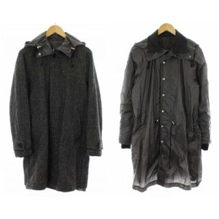 サカイ(sacai)のサカイ 15AW リバーシブル ステンカラーコート ウール ナイロン 1 グレー(ステンカラーコート)