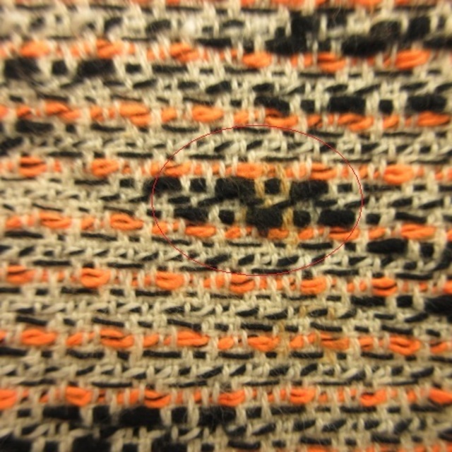 AULA AILA(アウラアイラ)のアウラアイラ AULA AILA スカート ミニ フレア ツイード オレンジ 0 レディースのスカート(ミニスカート)の商品写真