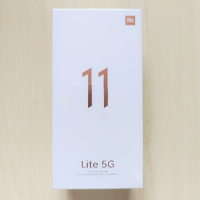スマートフォン本体Xiaomi Mi11 Lite 5G トリュフブラック black 128gb