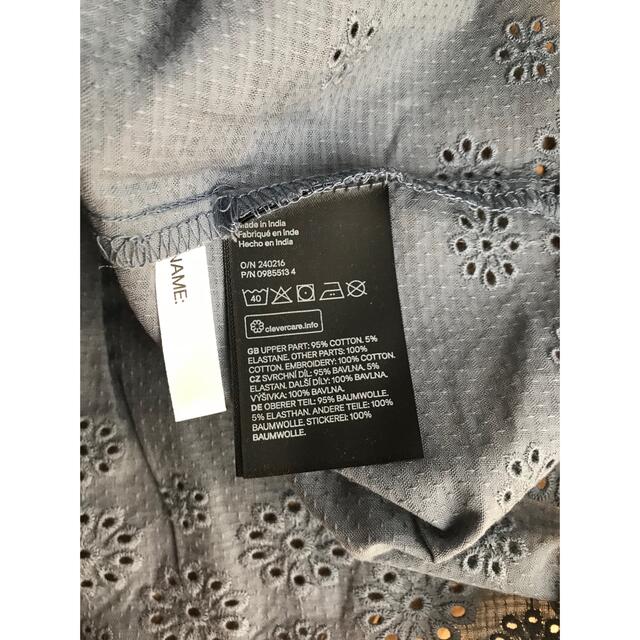 H&M(エイチアンドエム)の新品 H&M 刺繍 ワンピース 長袖 90センチ 95センチ 女の子 ベビー キッズ/ベビー/マタニティのキッズ服女の子用(90cm~)(ワンピース)の商品写真