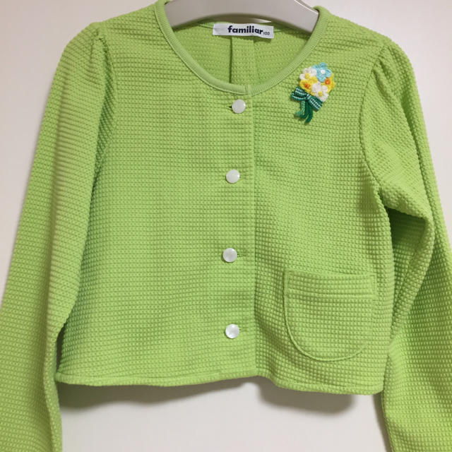 familiar(ファミリア)の美品 ファミリア カーディガン キッズ/ベビー/マタニティのキッズ服女の子用(90cm~)(カーディガン)の商品写真