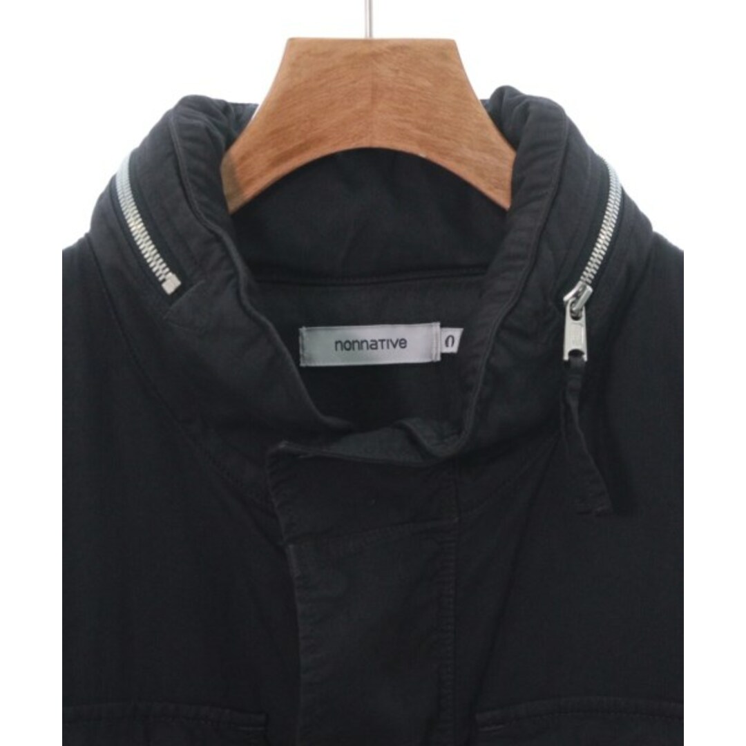 nonnative - nonnative ノンネイティヴ ミリタリーブルゾン 0(S位) 黒