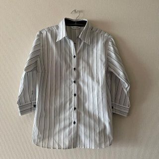 ブリックハウスバイトウキョウシャツ(BRICK HOUSE by Tokyo Shirts)のBrick House 東京シャツ　七分袖　ストライプシャツ(シャツ/ブラウス(長袖/七分))