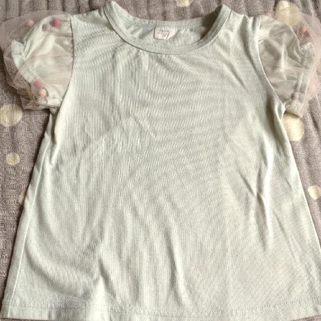 petit main(プティマイン)のバースデイ　Favon パフスリTシャツsize95 キッズ/ベビー/マタニティのキッズ服女の子用(90cm~)(Tシャツ/カットソー)の商品写真