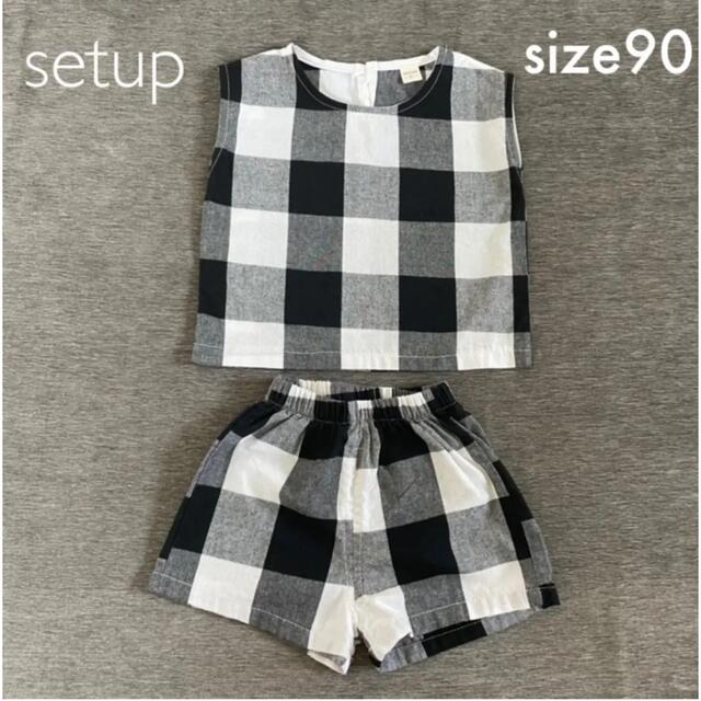 【美品】韓国子供服　セットアップ キッズ/ベビー/マタニティのキッズ服女の子用(90cm~)(Tシャツ/カットソー)の商品写真