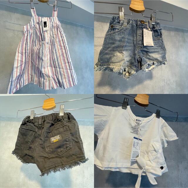 GAP(ギャップ)の80-90 4着セット キッズ/ベビー/マタニティのキッズ服女の子用(90cm~)(Tシャツ/カットソー)の商品写真