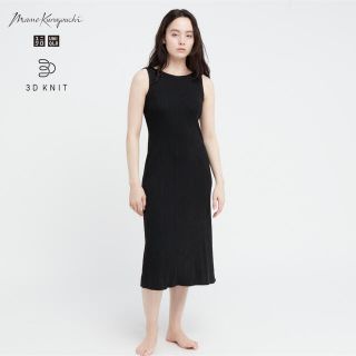 ユニクロ(UNIQLO)のユニクロ　ニットリブワンピースXS(ロングワンピース/マキシワンピース)