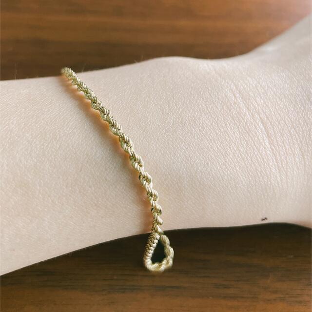 k18/18金/ゴールド/ロープチェーンブレスレット solaristransportes.com.br