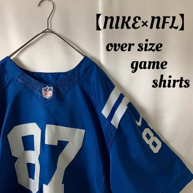NIKE(ナイキ)の良デザイン 90s vintage NIKE NFL ゲームシャツ ナイキ 古着 メンズのトップス(Tシャツ/カットソー(半袖/袖なし))の商品写真