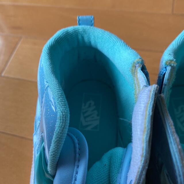 VANS(ヴァンズ)のVANS 水色　スニーカー　22cm キッズ/ベビー/マタニティのキッズ靴/シューズ(15cm~)(スニーカー)の商品写真