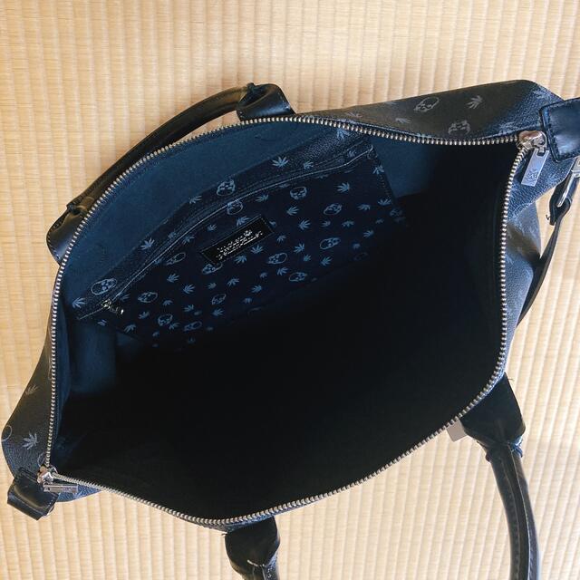 WEB限定カラー ルシアンペラフィネ スカルヘンプ柄 肩掛け可能2ウェイ