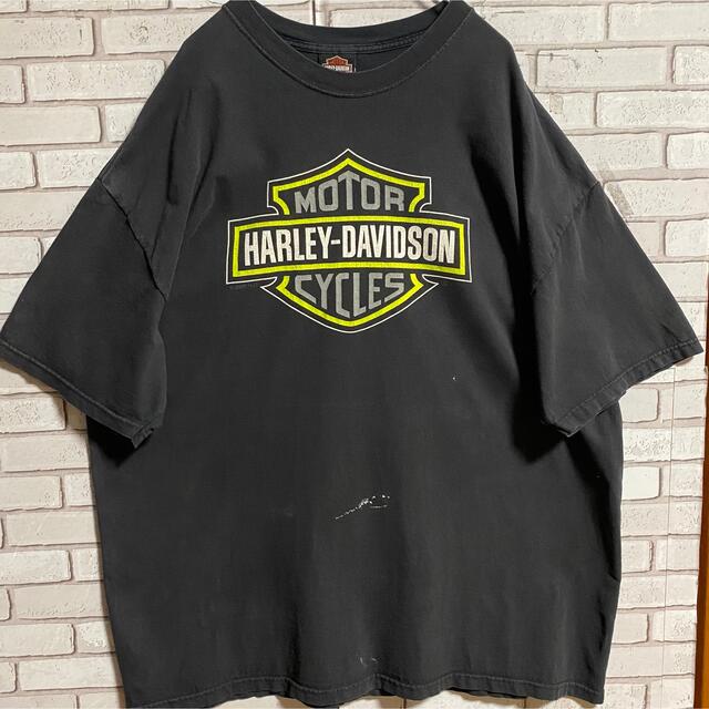 Harley Davidson(ハーレーダビッドソン)の90s 古着 ハーレーダビッドソン USA製 2XL バックプリント ゆるだぼ メンズのトップス(Tシャツ/カットソー(半袖/袖なし))の商品写真