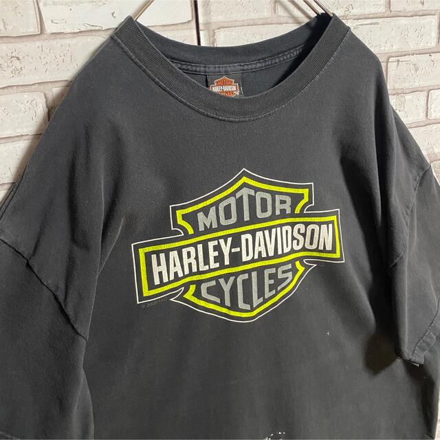 Harley Davidson(ハーレーダビッドソン)の90s 古着 ハーレーダビッドソン USA製 2XL バックプリント ゆるだぼ メンズのトップス(Tシャツ/カットソー(半袖/袖なし))の商品写真