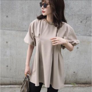 laulen＊ Dart flare blouse(カットソー(半袖/袖なし))