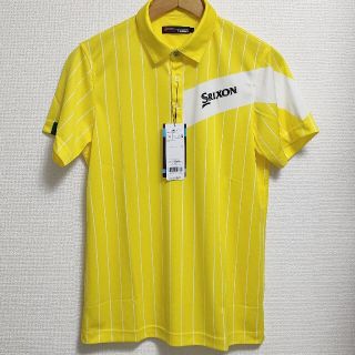 スリクソン(Srixon)の【未使用】スリクソン ゴルフ ポロシャツ 機能性素材 イエロー Mサイズ(ウエア)