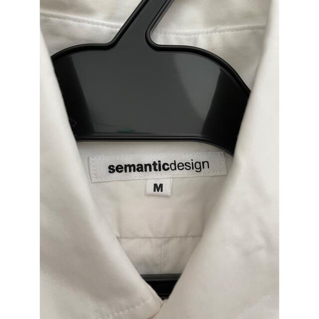 semantic design(セマンティックデザイン)の美品　semantic design  セマンティックデザイン　半袖シャツ　M メンズのトップス(シャツ)の商品写真