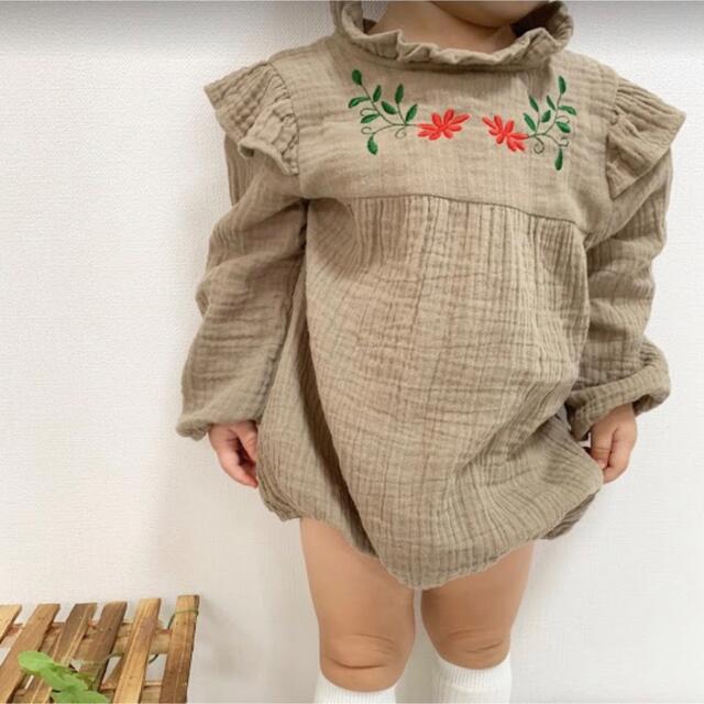 90 3着セット セットアップ ロンパース キッズ/ベビー/マタニティのキッズ服女の子用(90cm~)(ワンピース)の商品写真