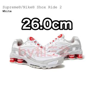 シュプリーム(Supreme)のSupreme × Nike Shox Ride 2 白 26.0(スニーカー)