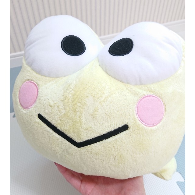 サンリオ(サンリオ)の新品♪非売品♪サンリオ★けろけろけろっぴ 特大 BIG ぬいぐるみ エンタメ/ホビーのおもちゃ/ぬいぐるみ(ぬいぐるみ)の商品写真