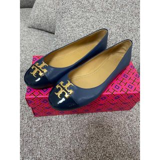 トリーバーチ(Tory Burch)の【クリスティナ様専用】TORY BURCH バイカラー フラットシューズ(バレエシューズ)