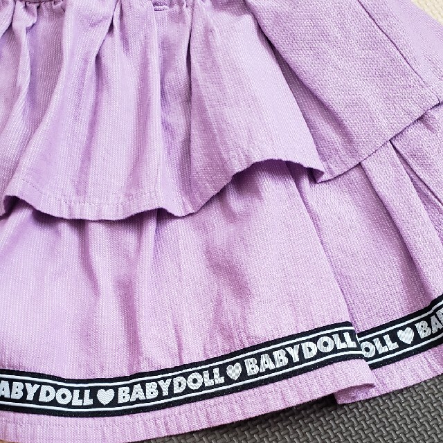 BABYDOLL(ベビードール)のBABY DOLL　2段フリルスカート キッズ/ベビー/マタニティのキッズ服女の子用(90cm~)(スカート)の商品写真