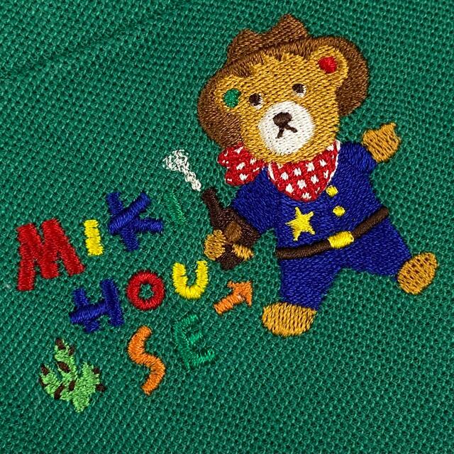 mikihouse(ミキハウス)のMIKIHOUSE ミキハウス クマ 刺繍 ワッペン 鹿の子 ポロシャツ メンズのトップス(ポロシャツ)の商品写真