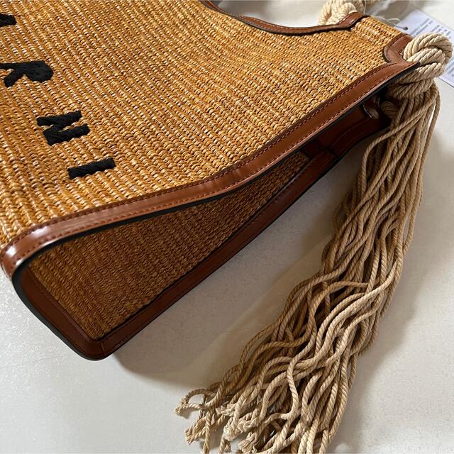 マルニ MARNI ラフィア カゴ ハンドバッグ バーラップ 新品 kanfa720.com