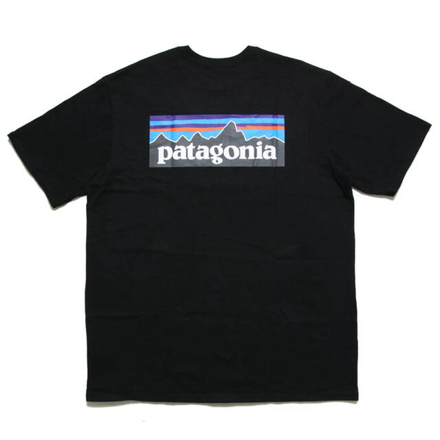 patagonia Tシャツ P-6 LOGO ブラック S パタゴニアメンズ