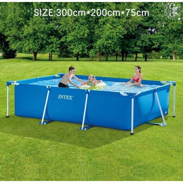 【美品】アウトドア新品 インテックスフレームプール 3.00m×2.00m×75cm - burnet.com.ar