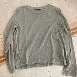 ザラ(ZARA)のZARA コットン　ザラ　長袖Tシャツ　Ｌサイズ　ロンT(Tシャツ(長袖/七分))