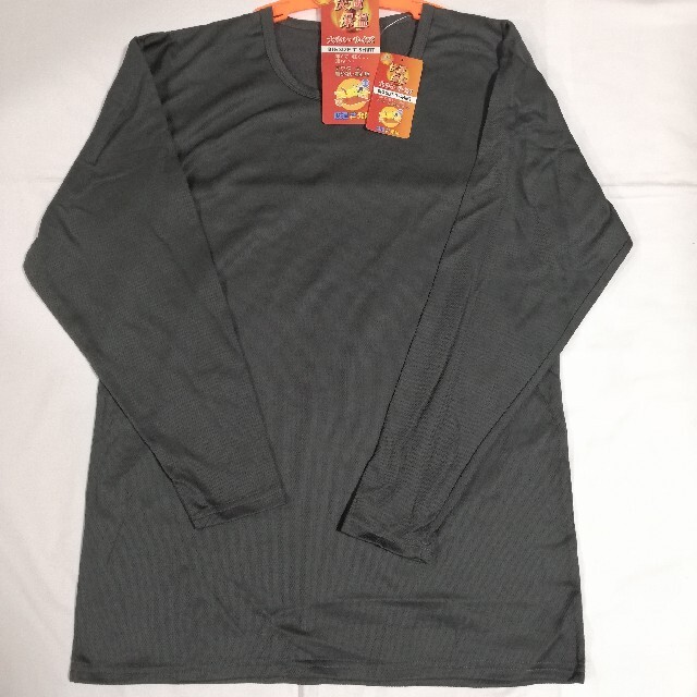 3L CG 裏綿ハニカム 丸首 長袖Tシャツ 保温 吸湿発熱 大きいサイズ メンズのトップス(Tシャツ/カットソー(七分/長袖))の商品写真